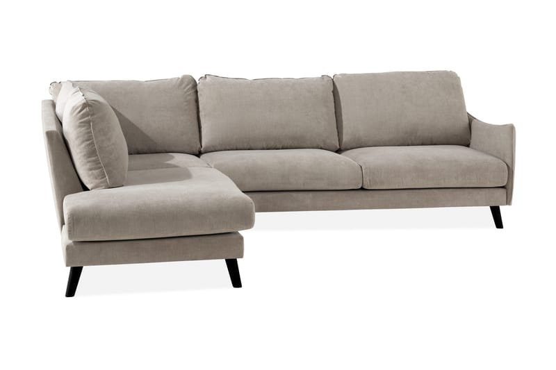 Trend Lyx 3-sits Vänstervänd L-formad Divansoffa i Tyg - Beige - Möbler - Soffa - Divansoffa & schäslongsoffa - 4 sits soffa med divan