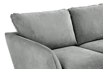Trend Lyx 3-sits Vänstervänd L-formad Divansoffa i Tyg - Grå - Möbler - Soffa - Divansoffa & schäslongsoffa - 4 sits soffa med divan