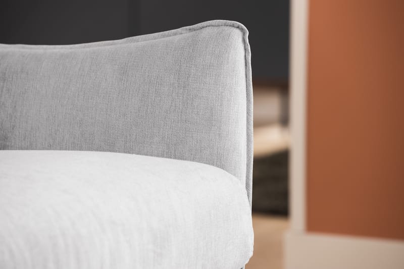 Trend Lyx 3-sits Vänstervänd L-formad Divansoffa i Tyg - Ljusgrå - Möbler - Soffa - Divansoffa & schäslongsoffa - 4 sits soffa med divan