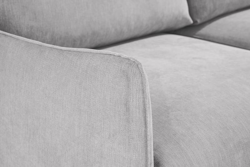 Trend Lyx 3-sits Vänstervänd L-formad Divansoffa i Tyg - Ljusgrå - Möbler - Soffa - Divansoffa & schäslongsoffa - 4 sits soffa med divan