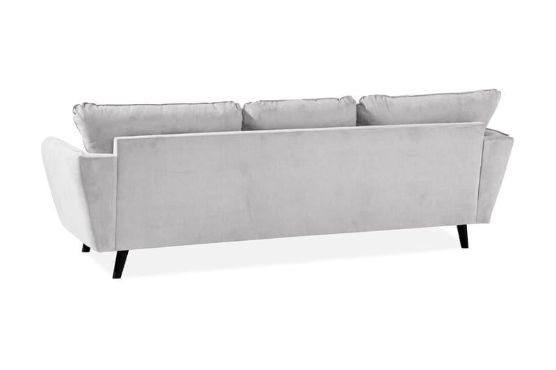 Trend Lyx 3-sits Vänstervänd L-formad Divansoffa i Tyg - Ljusgrå - Möbler - Soffa - Divansoffa & schäslongsoffa - 4 sits soffa med divan