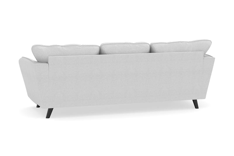 Trend Lyx 3-sits Vänstervänd L-formad Divansoffa i Tyg - Ljusgrå - Möbler - Soffa - Divansoffa & schäslongsoffa - 4 sits soffa med divan
