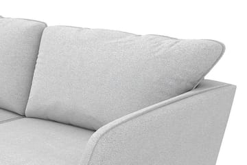 Trend Lyx 3-sits Vänstervänd L-formad Divansoffa i Tyg - Ljusgrå - Möbler - Soffa - Divansoffa & schäslongsoffa - 4 sits soffa med divan