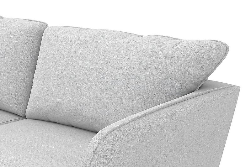 Trend Lyx 3-sits Vänstervänd L-formad Divansoffa i Tyg - Ljusgrå - Möbler - Soffa - Divansoffa & schäslongsoffa - 4 sits soffa med divan