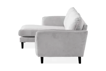 Trend Lyx 3-sits Vänstervänd L-formad Divansoffa i Tyg - Ljusgrå - Möbler - Soffa - Divansoffa & schäslongsoffa - 4 sits soffa med divan