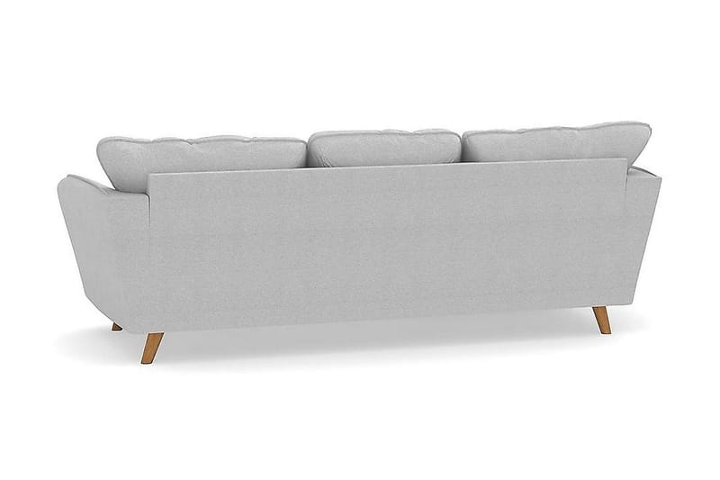 Trend Lyx 3-sits Vänstervänd L-formad Divansoffa i Tyg - Ljusgrå - Möbler - Soffa - Divansoffa & schäslongsoffa - 4 sits soffa med divan