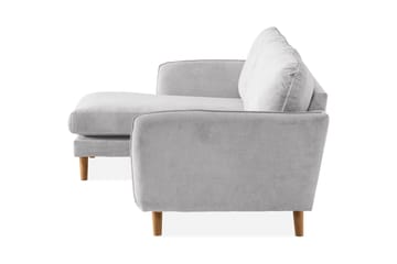 Trend Lyx 3-sits Vänstervänd L-formad Divansoffa i Tyg - Ljusgrå - Möbler - Soffa - Divansoffa & schäslongsoffa - 4 sits soffa med divan