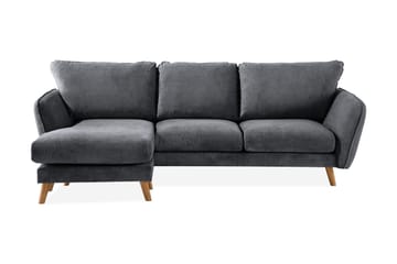 Trend Lyx 3-sits Vänstervänd L-formad Divansoffa i Tyg