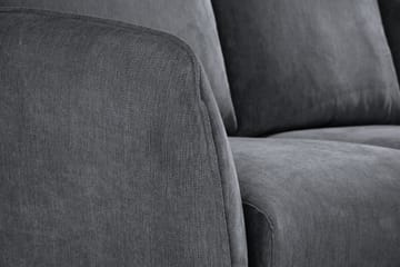 Trend Lyx 3-sits Vänstervänd L-formad Divansoffa i Tyg - Mörkgrå - Möbler - Soffa - Divansoffa & schäslongsoffa - 4 sits soffa med divan