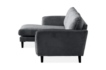 Trend Lyx 3-sits Vänstervänd L-formad Divansoffa i Tyg - Mörkgrå - Möbler - Soffa - Divansoffa & schäslongsoffa - 4 sits soffa med divan