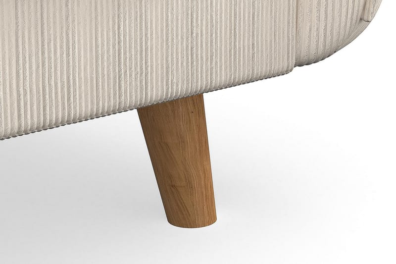 Trend Lyx 4-sits Högervänd L-formad Schäslongsoffa i Manchester - Beige - Möbler - Soffa - Divansoffa & schäslongsoffa - 4 sits soffa med divan