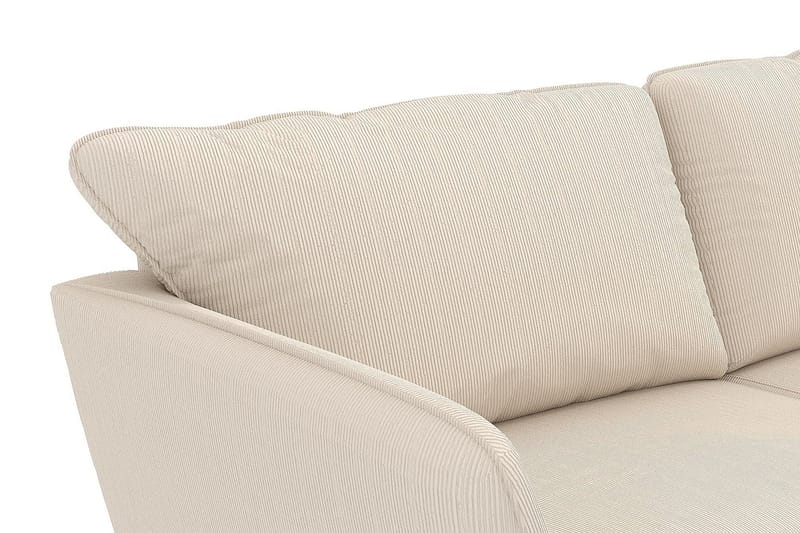 Trend Lyx 4-sits Högervänd L-formad Schäslongsoffa i Manchester - Beige - Möbler - Soffa - Divansoffa & schäslongsoffa - 4 sits soffa med divan