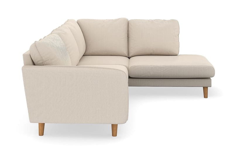 Trend Lyx 4-sits Högervänd L-formad Schäslongsoffa i Manchester - Beige - Möbler - Soffa - Divansoffa & schäslongsoffa - 4 sits soffa med divan