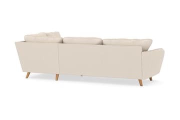 Trend Lyx 4-sits Högervänd L-formad Schäslongsoffa i Manchester - Beige - Möbler - Soffa - Divansoffa & schäslongsoffa - 4 sits soffa med divan