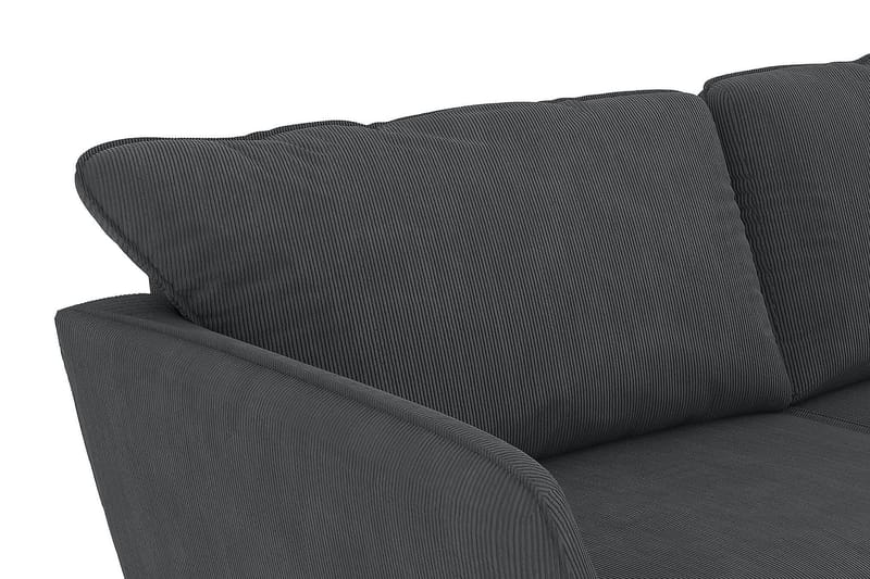 Trend Lyx 4-sits Högervänd L-formad Schäslongsoffa i Manchester - Mörkgrå - Möbler - Soffa - Divansoffa & schäslongsoffa - 4 sits soffa med divan