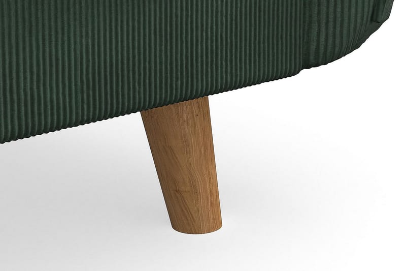 Trend Lyx 4-sits Högervänd L-formad Schäslongsoffa i Manchester - Mörkgrön - Möbler - Soffa - Divansoffa & schäslongsoffa - 4 sits soffa med divan
