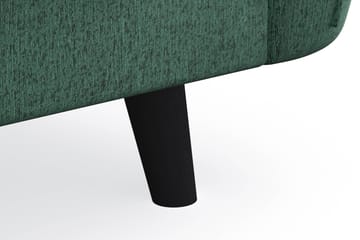 Trend Lyx 4-sits Högervänd L-formad Schäslongsoffa i Sammet - Mörkgrön - Möbler - Soffa - Divansoffa & schäslongsoffa - 4 sits soffa med divan