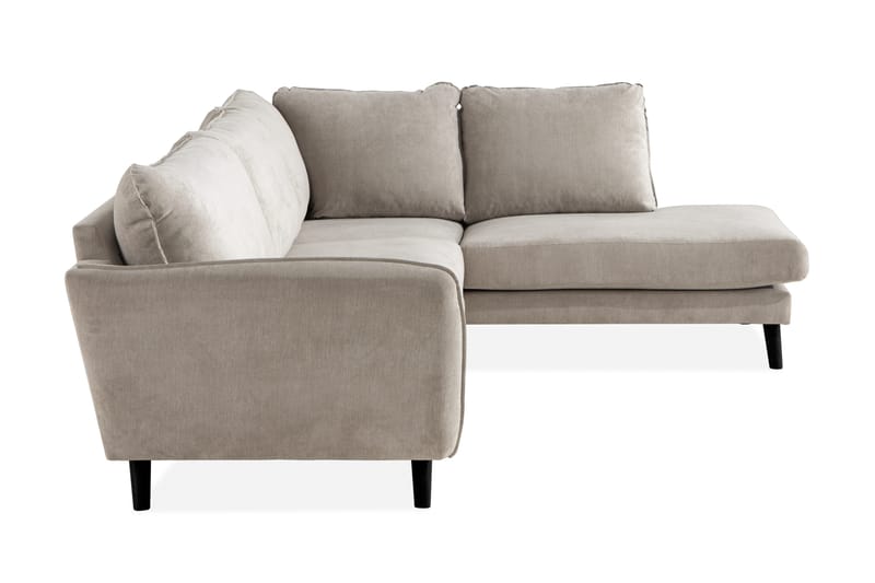 Trend Lyx 4-sits Högervänd L-formad Schäslongsoffa i Tyg - Beige - Möbler - Soffa - Divansoffa & schäslongsoffa - 4 sits soffa med divan