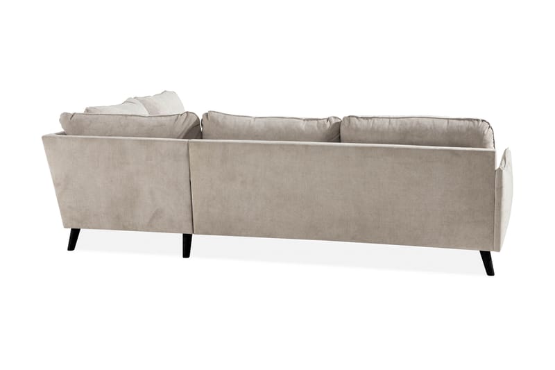 Trend Lyx 4-sits Högervänd L-formad Schäslongsoffa i Tyg - Beige - Möbler - Soffa - Divansoffa & schäslongsoffa - 4 sits soffa med divan