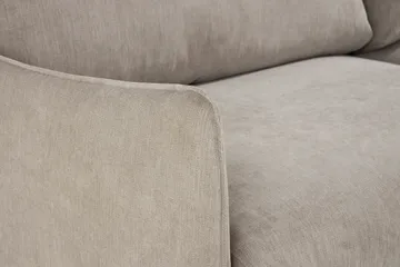 Trend Lyx 4-sits Högervänd L-formad Schäslongsoffa i Tyg - Beige - Möbler - Soffa - Divansoffa & schäslongsoffa - 4 sits soffa med divan