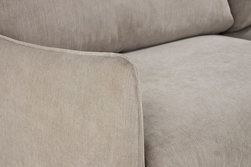 Trend Lyx 4-sits Högervänd L-formad Schäslongsoffa i Tyg - Beige - Möbler - Soffa - Divansoffa & schäslongsoffa - 4 sits soffa med divan