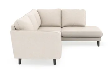 Trend Lyx 4-sits Högervänd L-formad Schäslongsoffa i Tyg - Beige - Möbler - Soffa - Divansoffa & schäslongsoffa - 4 sits soffa med divan