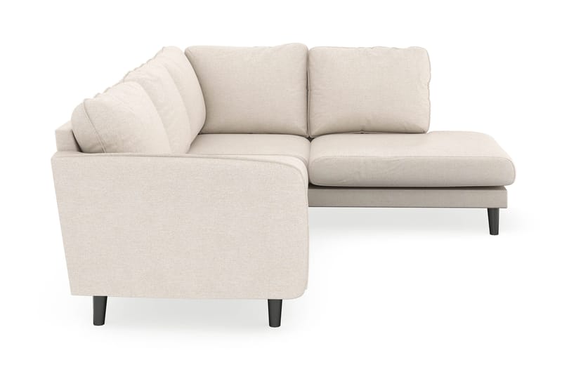 Trend Lyx 4-sits Högervänd L-formad Schäslongsoffa i Tyg - Beige - Möbler - Soffa - Divansoffa & schäslongsoffa - 4 sits soffa med divan