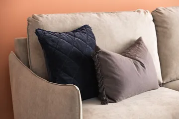 Trend Lyx 4-sits Högervänd L-formad Schäslongsoffa i Tyg - Beige - Möbler - Soffa - Divansoffa & schäslongsoffa - 4 sits soffa med divan