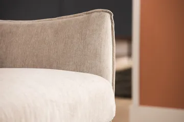 Trend Lyx 4-sits Högervänd L-formad Schäslongsoffa i Tyg - Beige - Möbler - Soffa - Divansoffa & schäslongsoffa - 4 sits soffa med divan