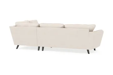 Trend Lyx 4-sits Högervänd L-formad Schäslongsoffa i Tyg - Beige - Möbler - Soffa - Divansoffa & schäslongsoffa - 4 sits soffa med divan