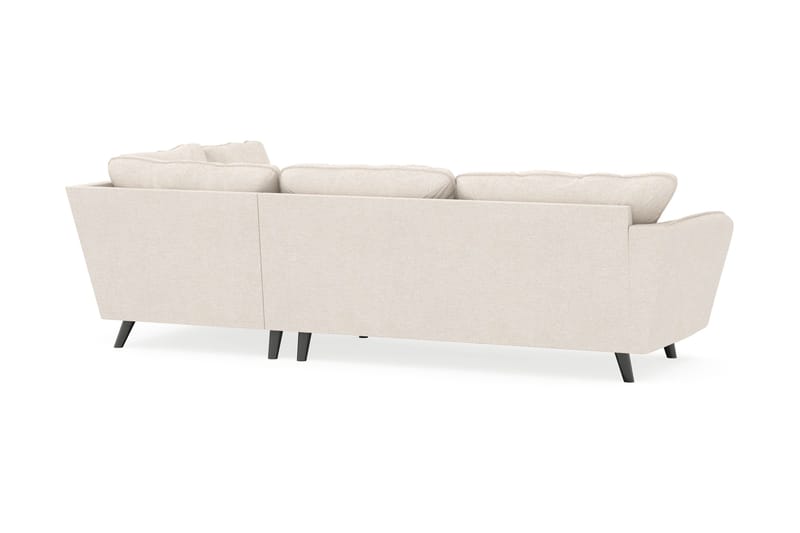 Trend Lyx 4-sits Högervänd L-formad Schäslongsoffa i Tyg - Beige - Möbler - Soffa - Divansoffa & schäslongsoffa - 4 sits soffa med divan