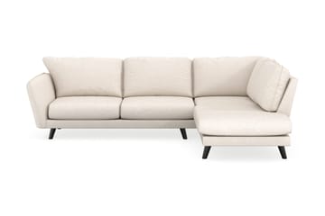 Trend Lyx 4-sits Högervänd L-formad Schäslongsoffa i Tyg - Beige - Möbler - Soffa - Divansoffa & schäslongsoffa - 4 sits soffa med divan