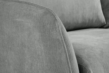 Trend Lyx 4-sits Högervänd L-formad Schäslongsoffa i Tyg - Grå - Möbler - Soffa - Divansoffa & schäslongsoffa - 4 sits soffa med divan