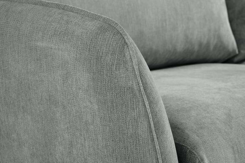 Trend Lyx 4-sits Högervänd L-formad Schäslongsoffa i Tyg - Grå - Möbler - Soffa - Divansoffa & schäslongsoffa - 4 sits soffa med divan