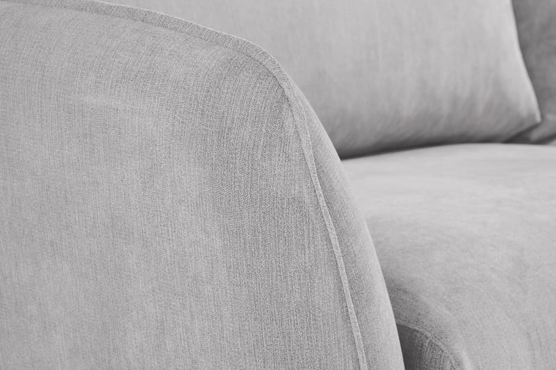 Trend Lyx 4-sits Högervänd L-formad Schäslongsoffa i Tyg - Ljusgrå - Möbler - Soffa - Divansoffa & schäslongsoffa - 4 sits soffa med divan