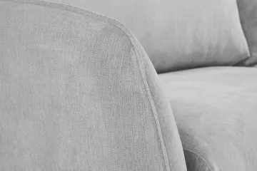 Trend Lyx 4-sits Högervänd L-formad Schäslongsoffa i Tyg - Ljusgrå - Möbler - Soffa - Divansoffa & schäslongsoffa - 4 sits soffa med divan