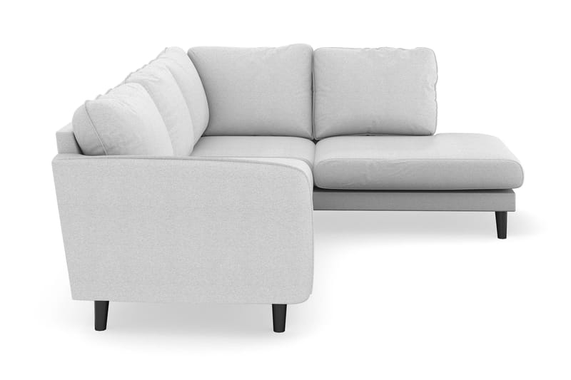 Trend Lyx 4-sits Högervänd L-formad Schäslongsoffa i Tyg - Ljusgrå - Möbler - Soffa - Divansoffa & schäslongsoffa - 4 sits soffa med divan