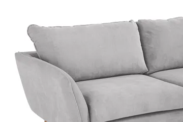 Trend Lyx 4-sits Högervänd L-formad Schäslongsoffa i Tyg - Ljusgrå - Möbler - Soffa - Divansoffa & schäslongsoffa - 4 sits soffa med divan