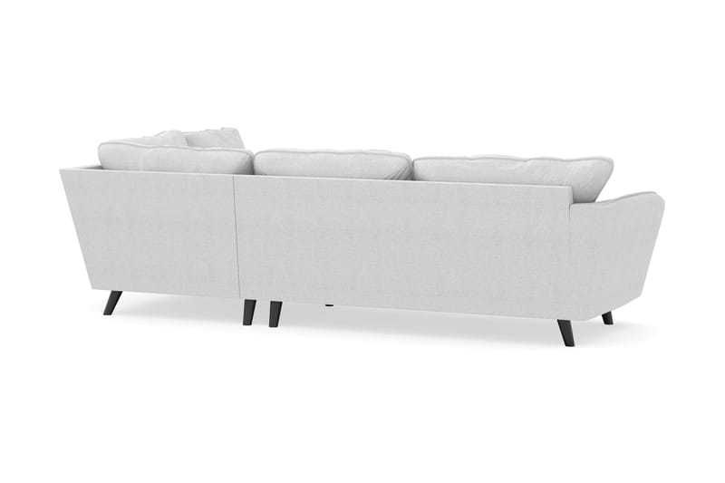 Trend Lyx 4-sits Högervänd L-formad Schäslongsoffa i Tyg - Ljusgrå - Möbler - Soffa - Divansoffa & schäslongsoffa - 4 sits soffa med divan