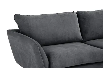 Trend Lyx 4-sits Högervänd L-formad Schäslongsoffa i Tyg - Mörkgrå - Möbler - Soffa - Divansoffa & schäslongsoffa - 4 sits soffa med divan