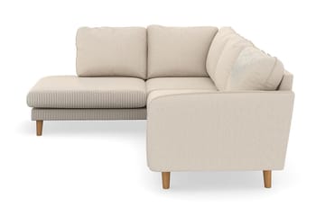Trend Lyx 4-sits Vänstervänd L-formad Schäslongsoffa i Manchester - Beige - Möbler - Soffa - Divansoffa & schäslongsoffa - 4 sits soffa med divan