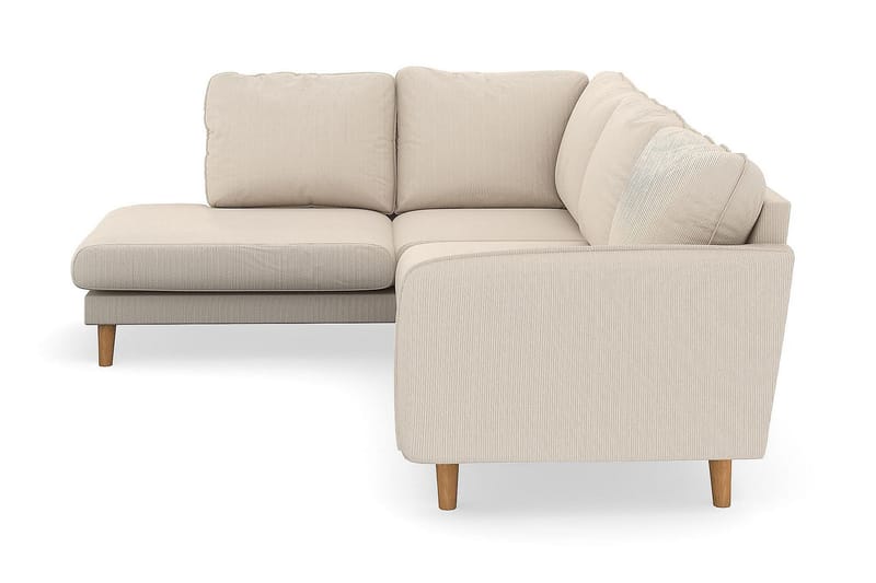 Trend Lyx 4-sits Vänstervänd L-formad Schäslongsoffa i Manchester - Beige - Möbler - Soffa - Divansoffa & schäslongsoffa - 4 sits soffa med divan