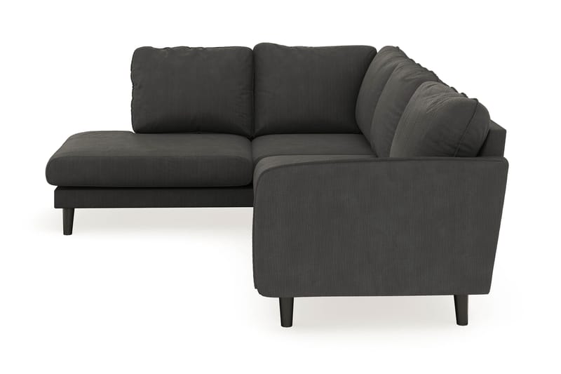 Trend Lyx 4-sits Vänstervänd L-formad Schäslongsoffa i Manchester - Mörkgrå - Möbler - Soffa - Divansoffa & schäslongsoffa - 4 sits soffa med divan