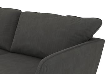 Trend Lyx 4-sits Vänstervänd L-formad Schäslongsoffa i Manchester - Mörkgrå - Möbler - Soffa - Divansoffa & schäslongsoffa - 4 sits soffa med divan