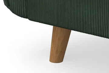 Trend Lyx 4-sits Vänstervänd L-formad Schäslongsoffa i Manchester - Mörkgrön - Möbler - Soffa - Divansoffa & schäslongsoffa - 4 sits soffa med divan