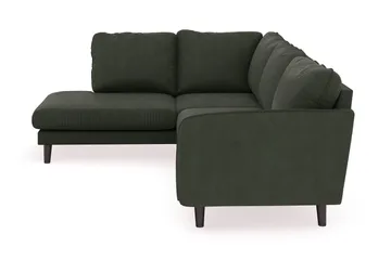 Trend Lyx 4-sits Vänstervänd L-formad Schäslongsoffa i Manchester - Mörkgrön - Möbler - Soffa - Divansoffa & schäslongsoffa - 4 sits soffa med divan