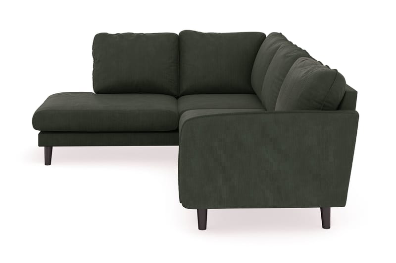 Trend Lyx 4-sits Vänstervänd L-formad Schäslongsoffa i Manchester - Mörkgrön - Möbler - Soffa - Divansoffa & schäslongsoffa - 4 sits soffa med divan