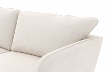 Trend Lyx 4-sits Vänstervänd L-formad Schäslongsoffa i Sammet - Krämvit - Möbler - Soffa - Divansoffa & schäslongsoffa - 4 sits soffa med divan