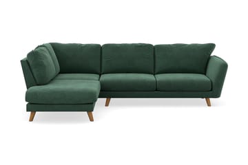 Trend Lyx 4-sits Vänstervänd L-formad Schäslongsoffa i Sammet