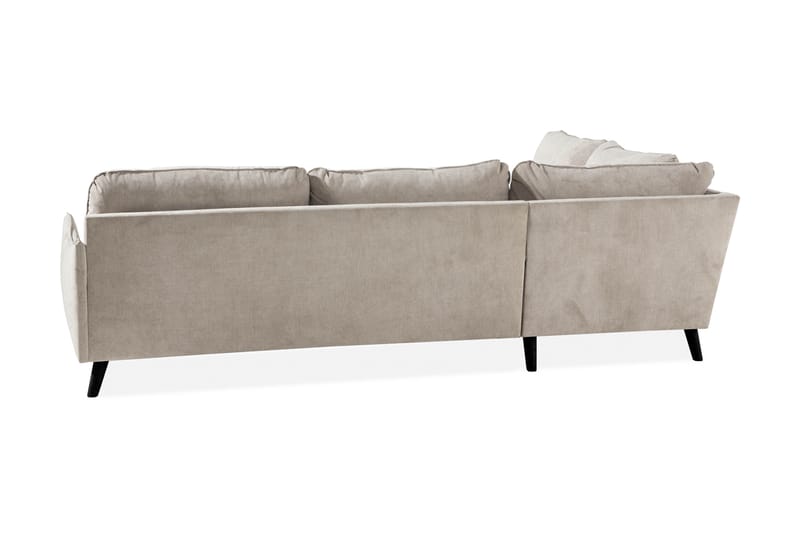 Trend Lyx 4-sits Vänstervänd L-formad Schäslongsoffa i Tyg - Beige - Möbler - Soffa - Divansoffa & schäslongsoffa - 4 sits soffa med divan